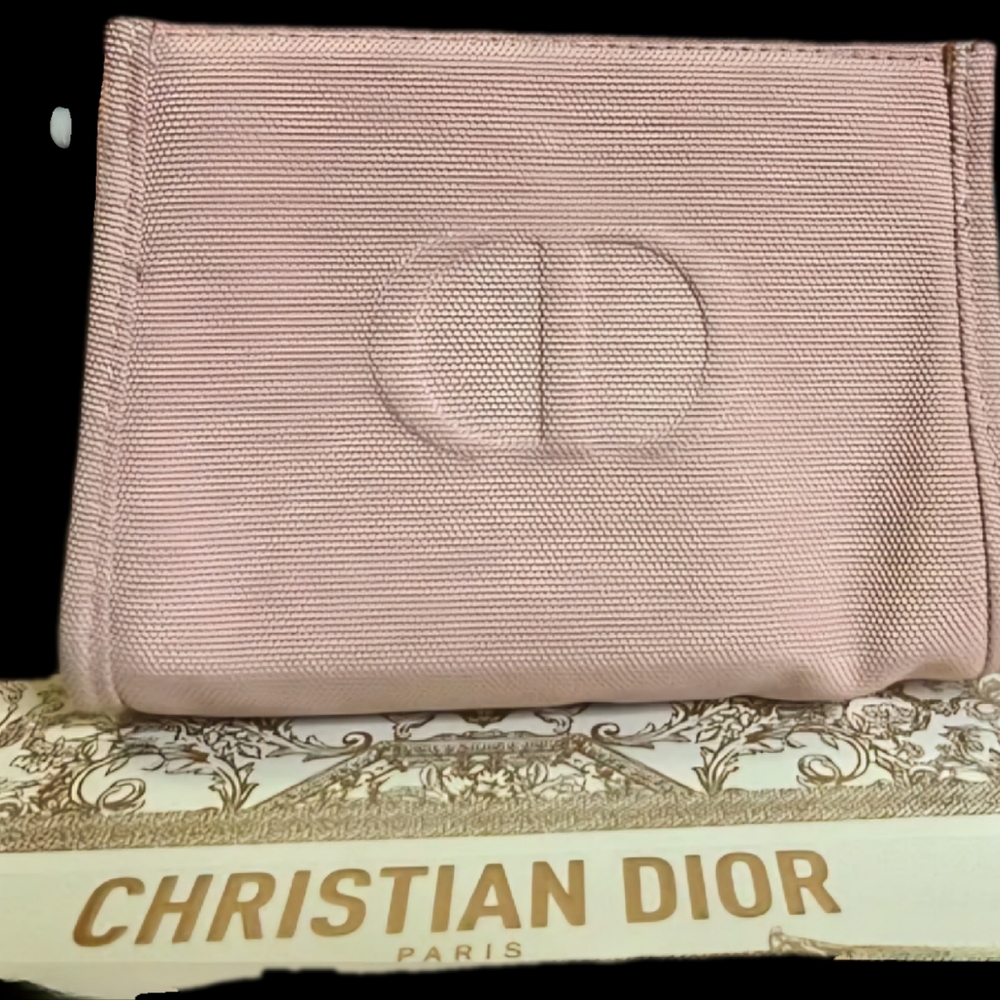 Christian Dior Beauty Pouch canvas material .Dior Box is included